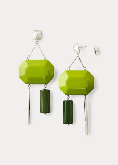 Pendientes Ralph Lauren Mujer Verdes - Modernist Silver - SHRBF3024
